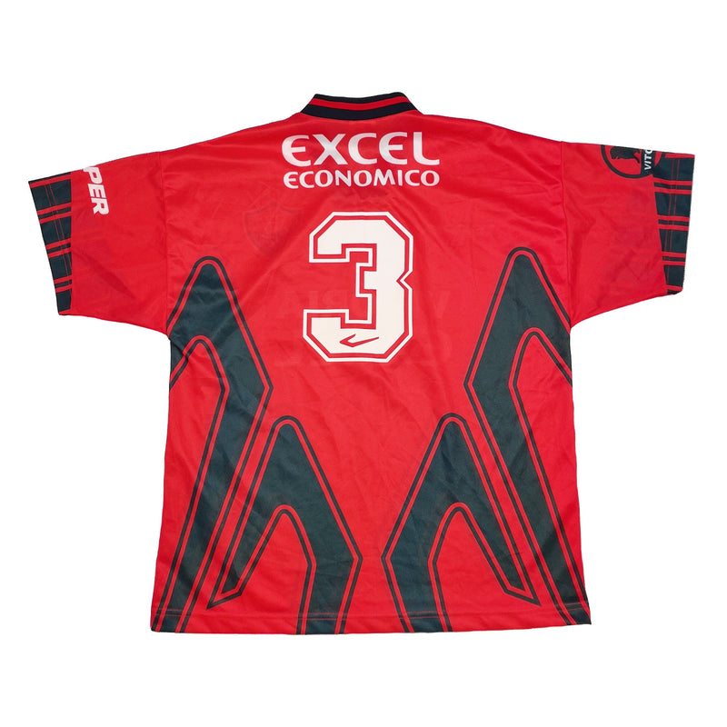 CULT KITS - 1997 ESPORTE VITORIA #3 *MATCH ISSUE* HOME SHIRT (L) TOPPER