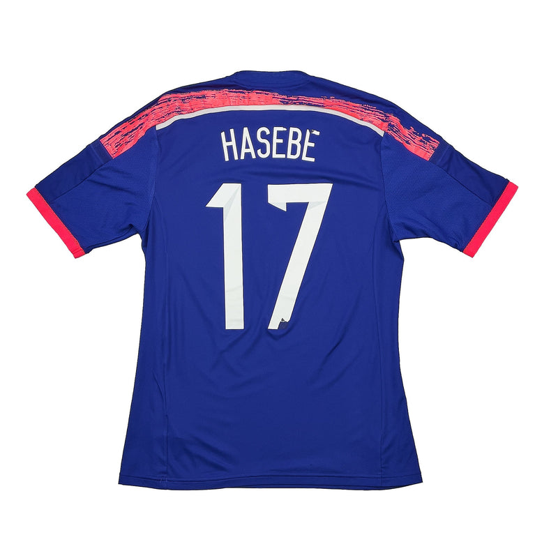 2013/15 JAPAN HASEBE #17 *PLAYER ISSUE* HOME SHIRT (M) ADIDAS