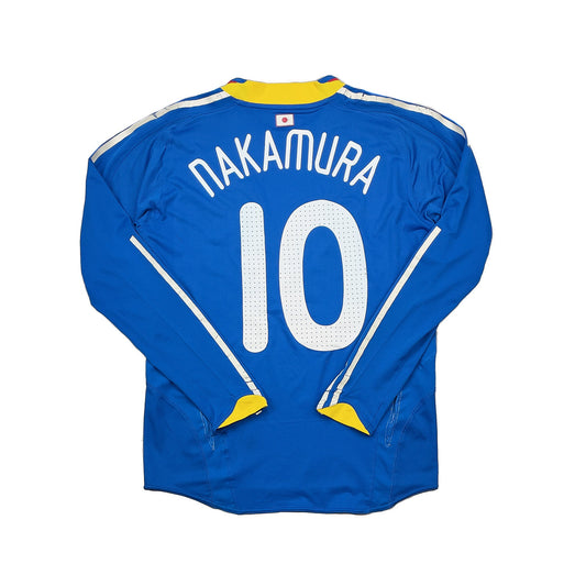 2008/09 JAPAN NAKAMURA #10 *PLAYER ISSUE* L/S HOME SHIRT (S) ADIDAS