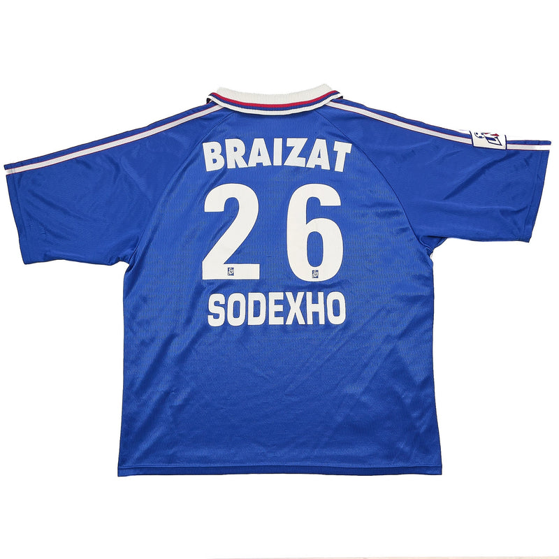 CULT KITS - 1998/99 LYON BRAIZAT #26 *MATCH ISSUE* AWAY SHIRT (XL) ADIDAS