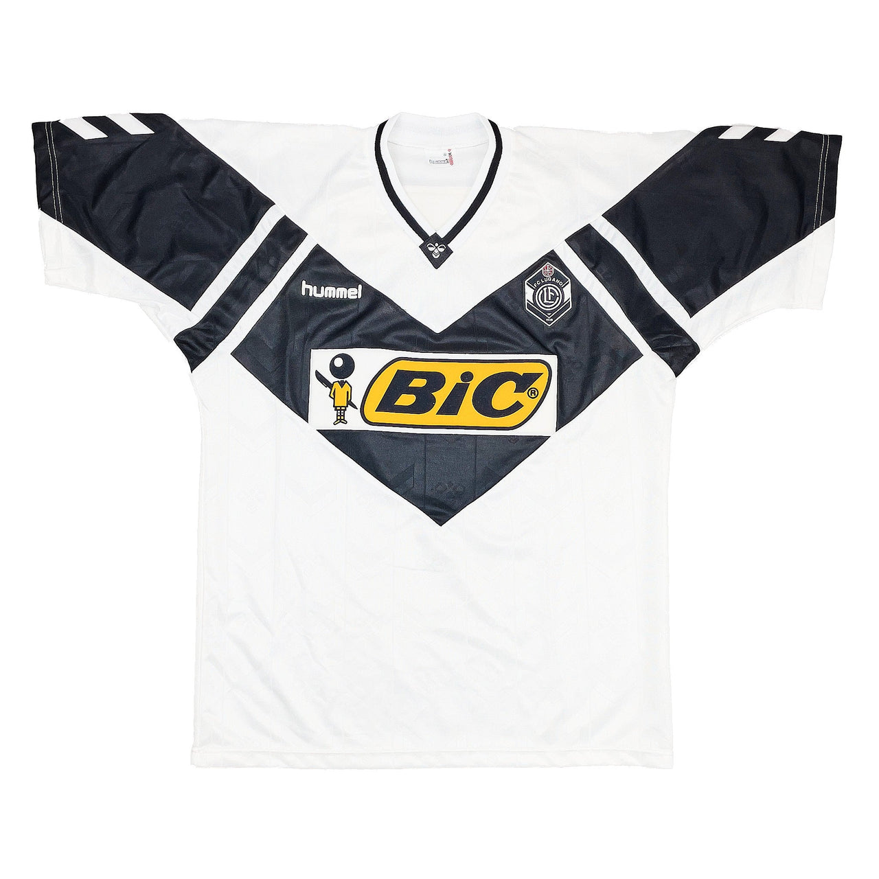 1990/93 FC LUGANO *MINT* HOME SHIRT (XL) HUMMEL