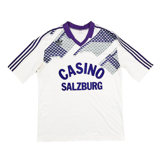 CULT KITS - 1991/92 CASINO SALZBURG HOME SHIRT (XL) ADIDAS