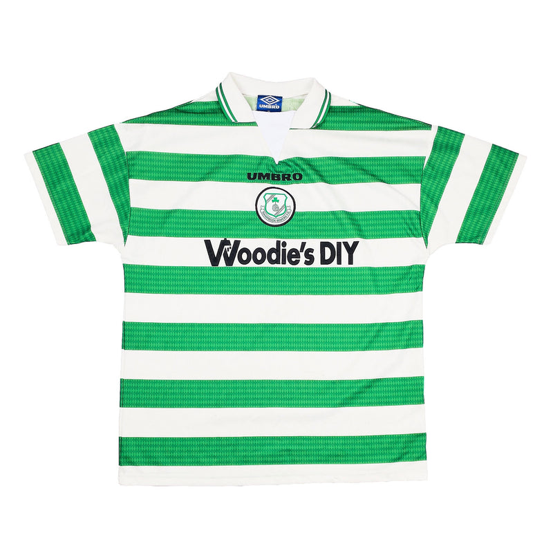 1998/99 SHAMROCK ROVERS HOME SHIRT (XL) UMBRO