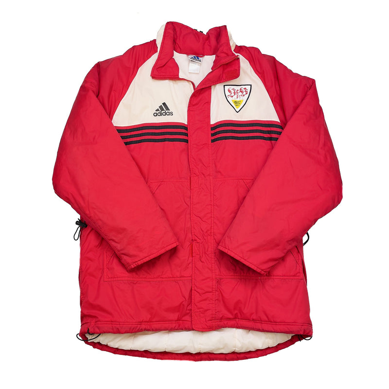 CULT KITS - 1998/00 STUTTGART BENCH COAT (XL) ADIDAS