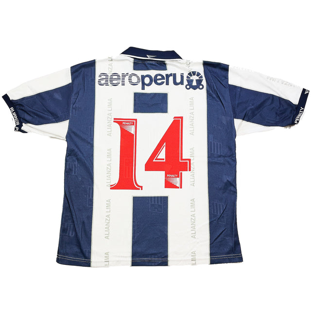 1998 ALIANZA LIMA #14 HOME SHIRT (L) PENALTY