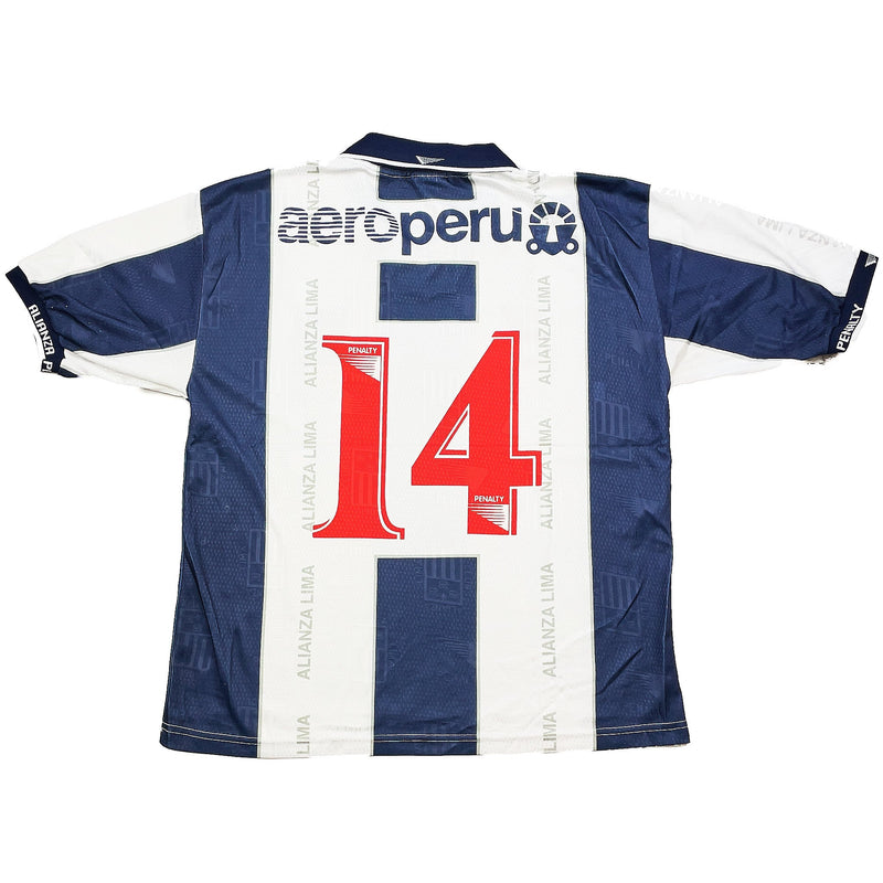 1998 ALIANZA LIMA #14 HOME SHIRT (L) PENALTY