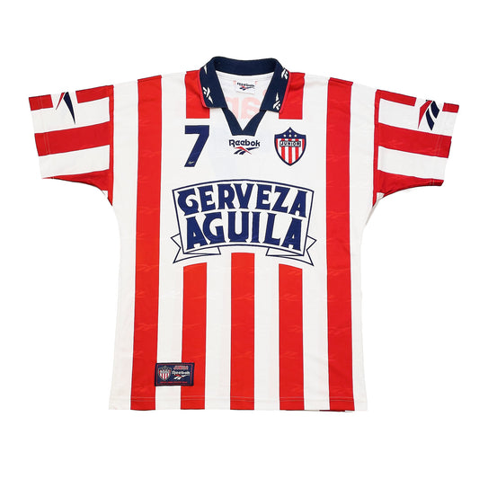 1996/97 ATLETICO JUNIOR #7 HOME SHIRT (M) REEBOK