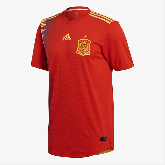 2018-2019 Spain Authentic Authentic Home Adidas Football Shirt (m) (Very Good)