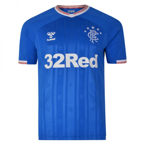 2019-2020 Glasgow Rangers Hummel Home Football Shirt (M) (Mint)_0