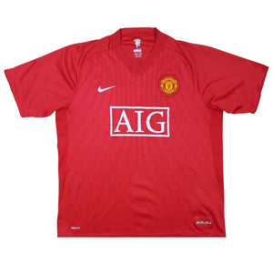 Manchester United 2007-09 Home Shirt (Excellent)_0