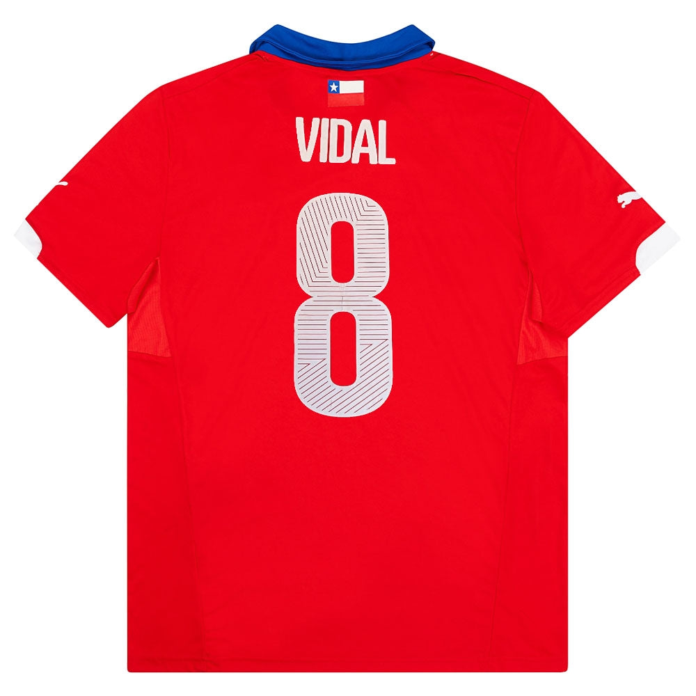 Chile 2014-15 Home Shirt (Vidal 8) ((Very Good) M)_1