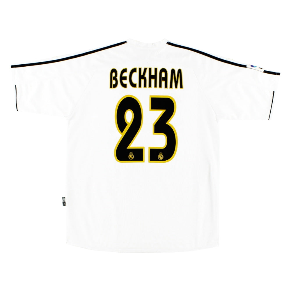 Real Madrid 2003-04 Home Shirt #23 Beckham L ((Very Good) L