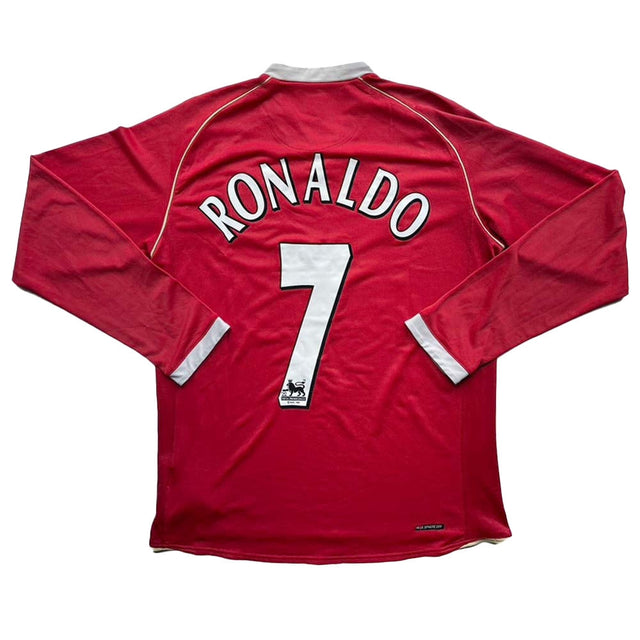 Manchester United 2006-07 Long Sleeve Home Shirt (Ronaldo #7) ((Very Good) XL)_0