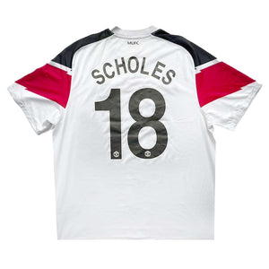Manchester United 2010-11 Away Shirt (Scholes 18 Champions League Final) ((Very Good) XL)_0