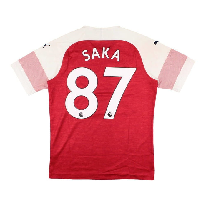 Arsenal 2018-2019 Home Shirt (Saka 87) ((Excellent) S)