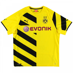 Borussia Dortmund 2014-15 Home Shirt (Aubameyang #17) ((Excellent) L)_1