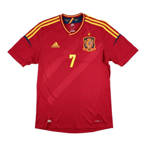 Spain 2012-13 Home Shirt (David Villa #7) (M) ((Excellent) M)_1