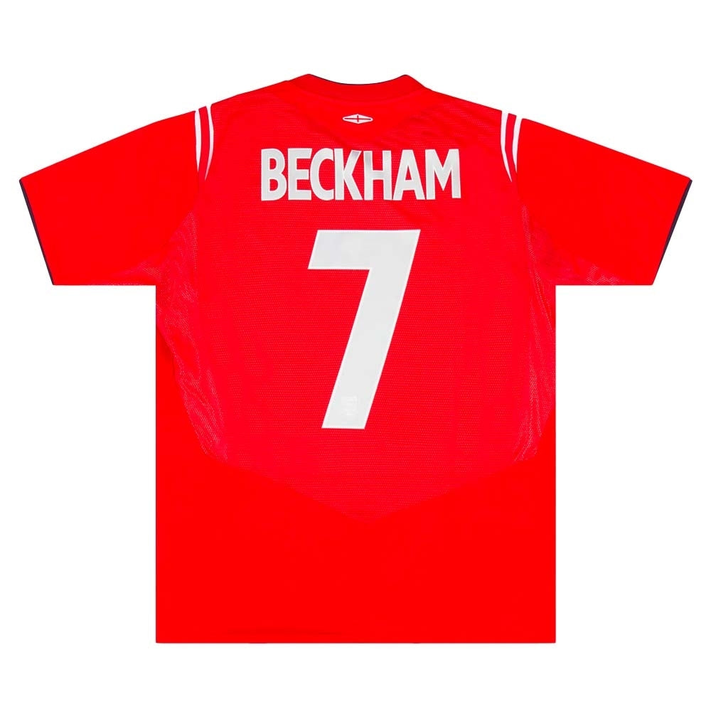 England 2004 06 Away Shirt Beckham 7 Excellent XL Classic Football Kit