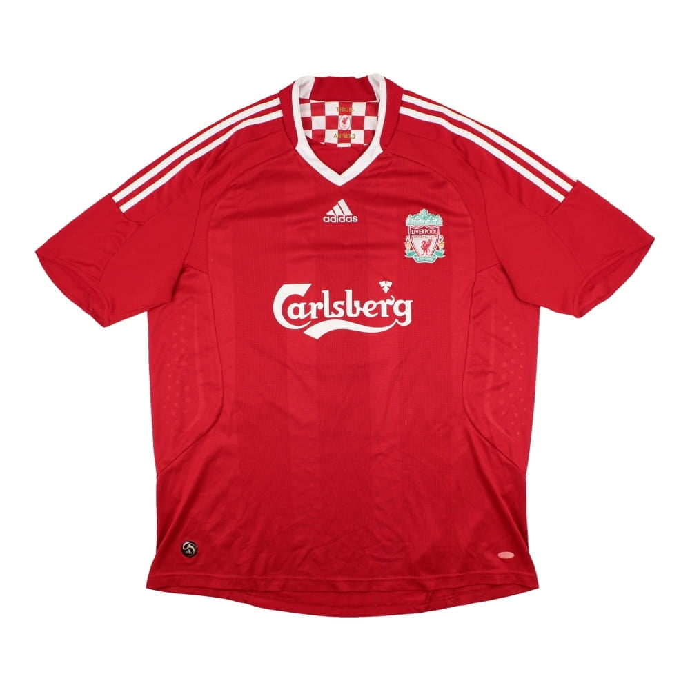 Liverpool 2008-10 Home Shirt (Gerrard #8) ((Very Good) XL)_1