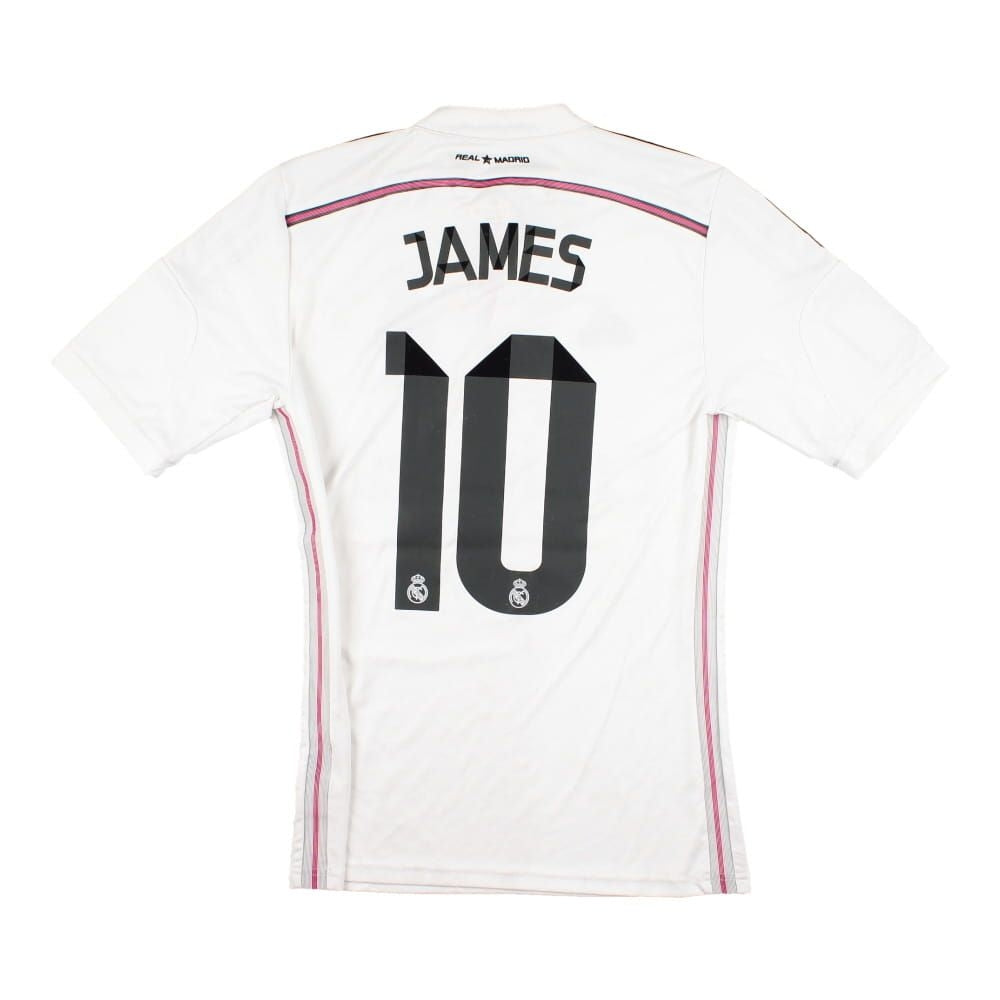 Real Madrid 2014-15 Home Shirt (James 10) ((Very Good) XS)_0