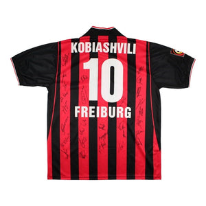 SC Freiburg 2001-02 Match Worn Home Shirt (Kobiashvili 10) XXL ( ((Very Good) XXL)_0