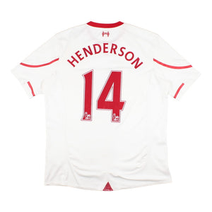 Liverpool 2015-16 Away Shirt (Henderson #14) ((Fair) L)_0