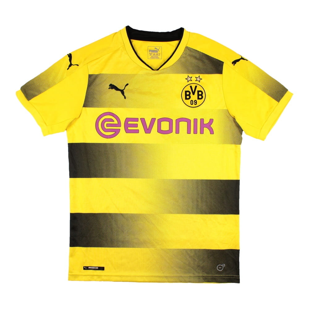 Borussia Dortmund 2017 18 Home Shirt Aubameyang 17 Excellent Classic Football Kit