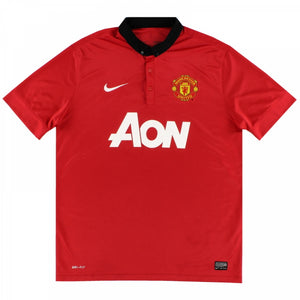 Manchester United 2013-14 Home Shirt (L) (Excellent)_0