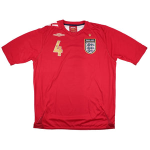 England 2006-08 Away Shirt (Gerrard #4) (Excellent)_1