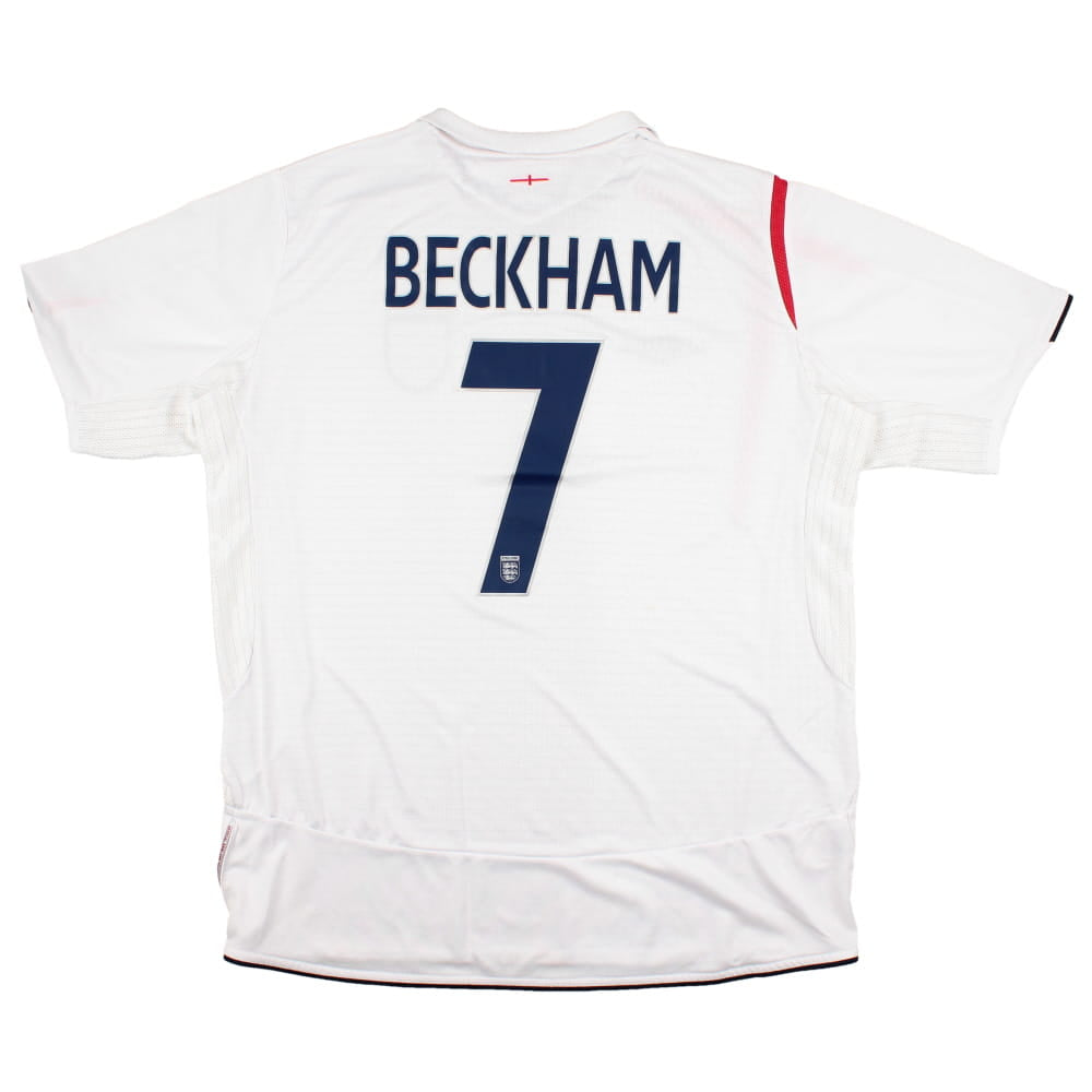 England 2005-07 Home Shirt (Beckham #7) (XL) (Very Good)_0