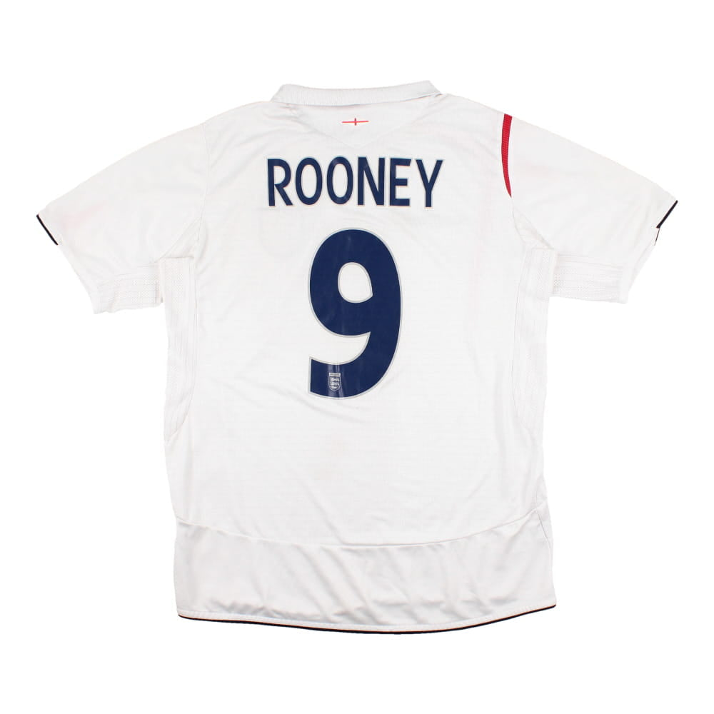 England 2005-07 Home Shirt (Rooney #9) (Excellent)_0