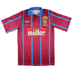 Aston Villa 1993-95 Home Shirt (S) (Very Good)_0
