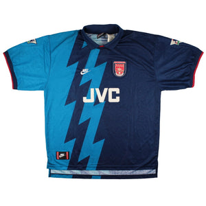 Arsenal 1995-96 Away Shirt (Bergkamp #10) (XXL) (Excellent)_1