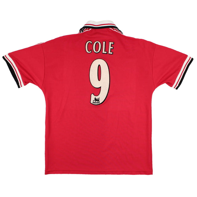 Manchester United 1998-2000 Home Shirt (Cole #9) (M) (Very Good)_0
