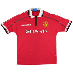 Manchester United 1998-2000 Home Shirt (Cole #9) (M) (Very Good)_1