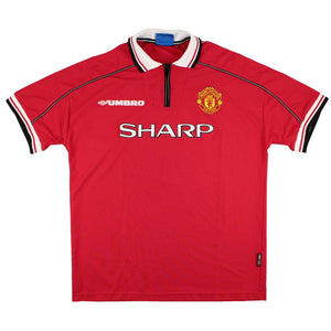 Manchester United 1998-00 Home Shirt (Stam #6) (XL) (Excellent)_1