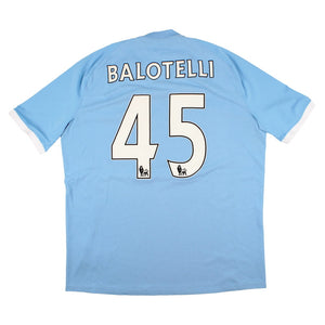 Manchester City 2010-11 Home Shirt (XL) Balotelli #45 (Excellent)_0