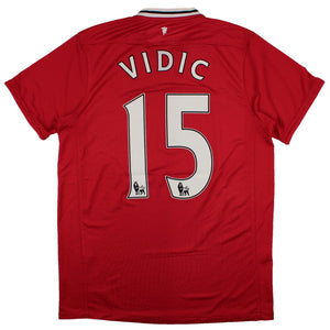 Manchester United 2011-12 Home Shirt (M) Vidic #15 (Excellent)_0