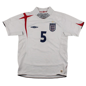 England 2005-2007 Home Shirt (Boys 12-13y) Terry #5 (Fair)_1