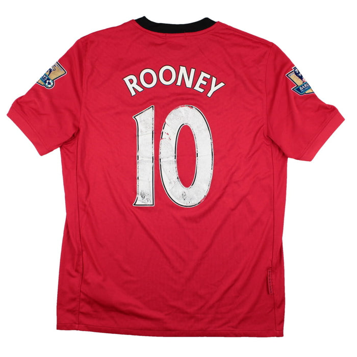 Manchester United 2009-10 Home Shirt (M) Rooney #10 (Good)