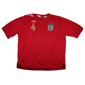 England 2006-08 Away Shirt  (3XL) Gerrard #4 (Excellent)_1