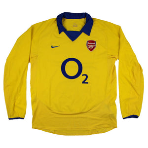 Arsenal 2003 05 Long Sleeve Away Shirt M Henry 14 Excellent Classic Football Kit