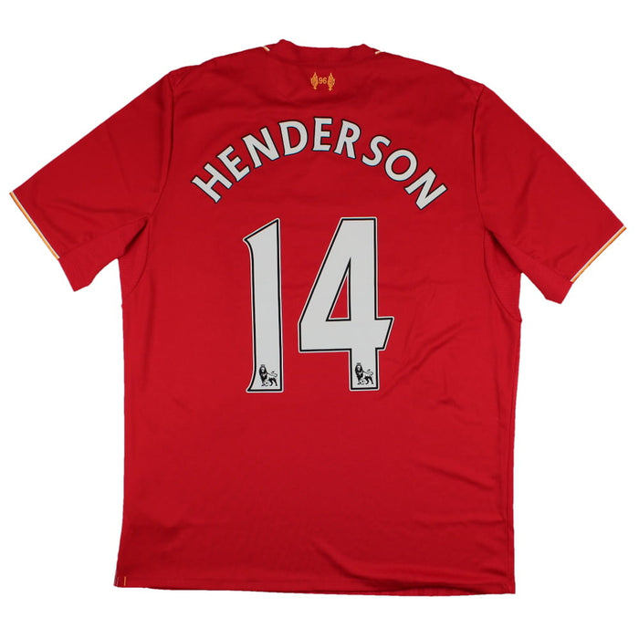 Liverpool 2015-16 Home Shirt (M) Henderson #14 (Excellent)