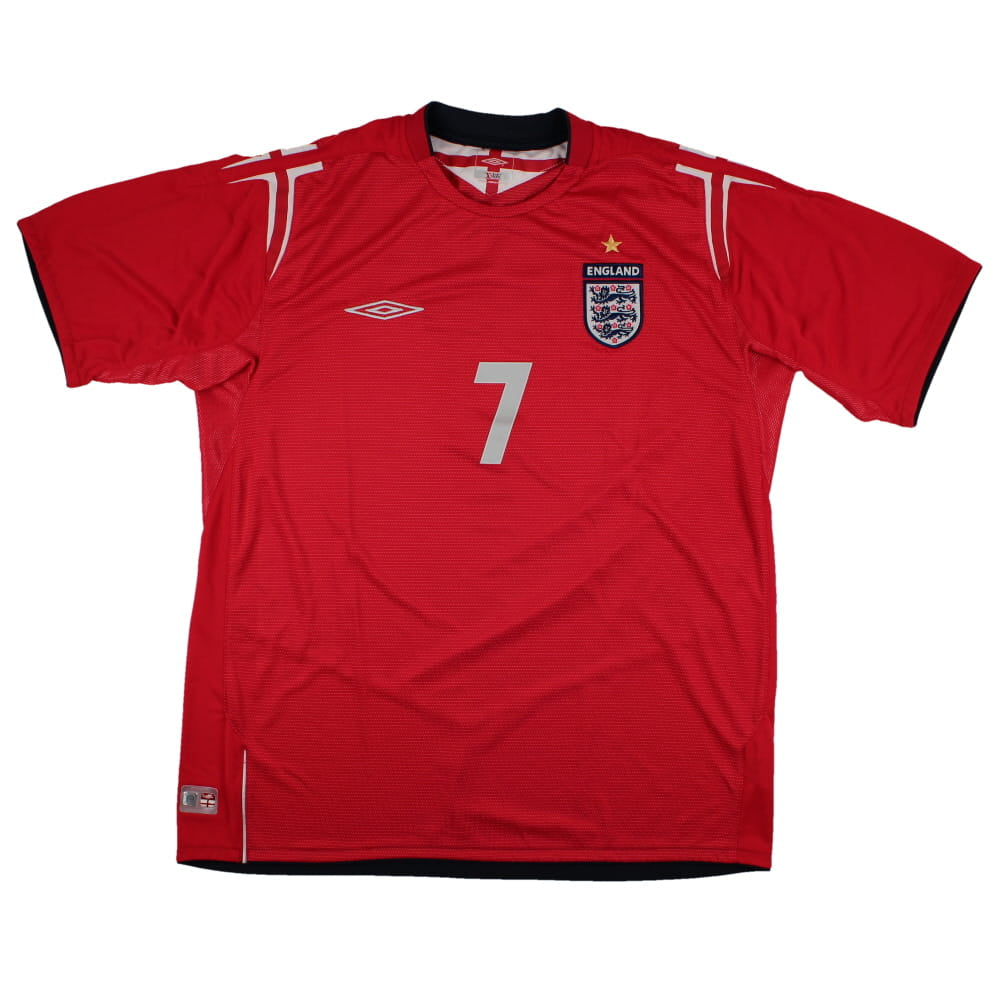 England 2004-06 Away Shirt (XL) Beckham #7 (Excellent)_1