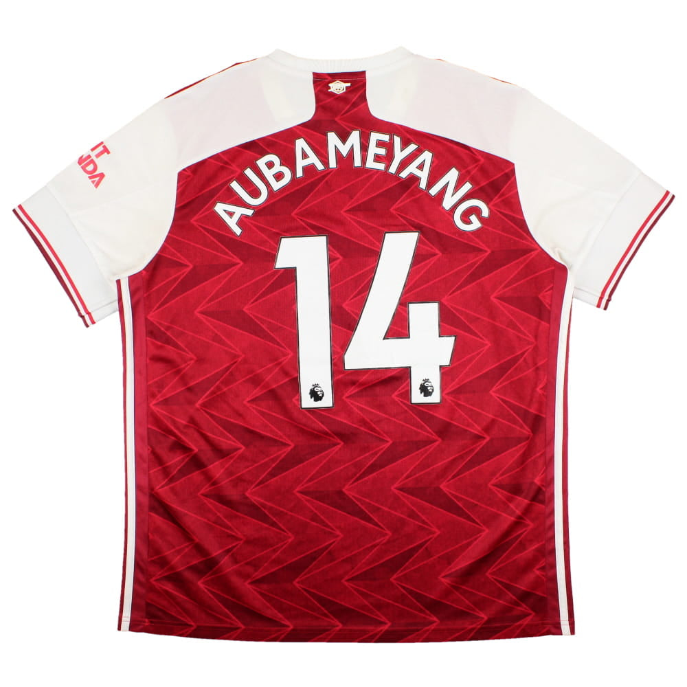 Arsenal 2020 21 Home Shirt XL Aubameyang 14 Very Good Classic Football Kit