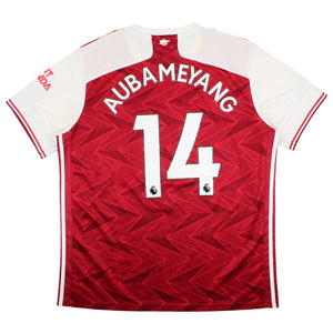 Arsenal 2020 21 Home Shirt XL Aubameyang 14 Very Good Classic Football Kit