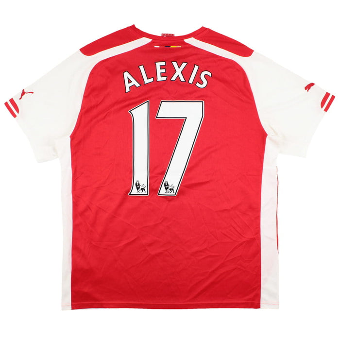 Arsenal 2014-15 Home Shirt (XL) Alexis #17 (Excellent)