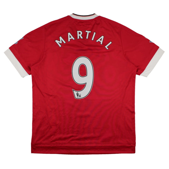 Manchester United 2015-16 Home Shirt (L) Martial #9 (Excellent)