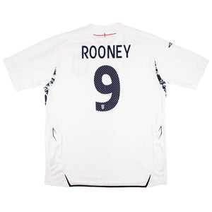 England 2007-09 Home Shirt (XL) Rooney #9 (Excellent)_0