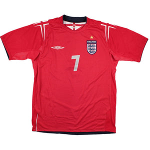 England 2004-06 Away Shirt (XXL) Beckham #7 (Very Good)_1